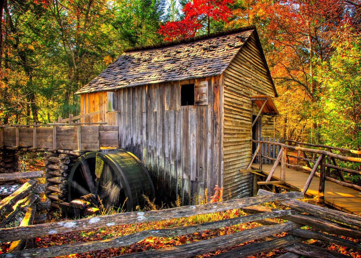 This Cades Cove watermill is typical of the sort so important to early American pioneers. (Fred J. Eckert)