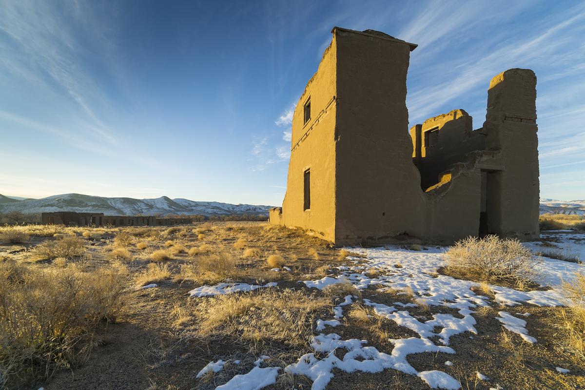 The remains of a U.S. Army fort and a waystation on the Pony Express and Central Overland Routes dating back to 1860, at Fort Churchill State Park. (Neil Lockhart/Shutterstock)