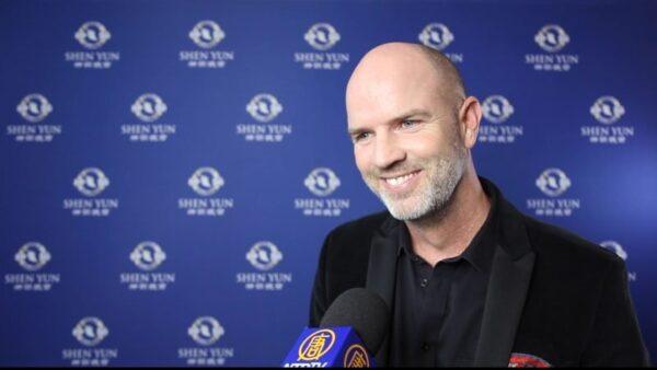 Andreas Wolner-Hanssen, sports manager and former dancer, attended the Shen Yun performance at the Musical Theater Basel, Switzerland on Feb. 27, 2020 .(NTDTV)