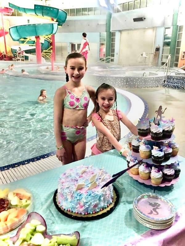 Eva and her sister at her pool party. (Photo courtesy of <a href="https://www.facebook.com/holly.grimet">Holly Grimet</a>)