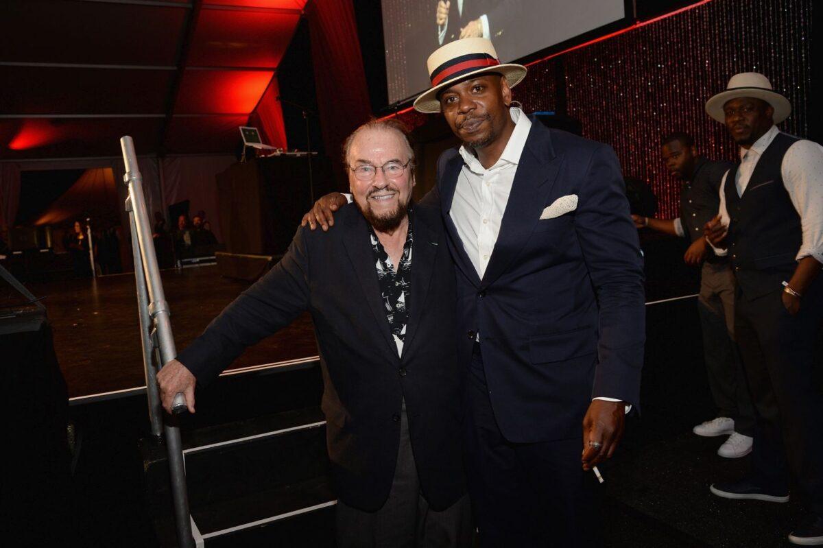 James Lipton and Dave Chappelle attend as Russell Simmons' Rush Philanthropic Arts Foundation Celebrates 20th Anniversary At Annual Art For Life Benefit at Fairview Farms in Water Mill, New York, on July 18, 2015. (Andrew Toth/Getty Images for Rush Philanthropic Arts Foundation)