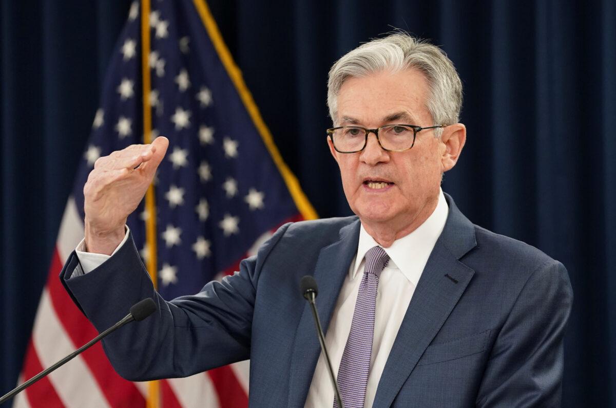 Federal Reserve Chairman Jerome Powell speaks to reporters after the Federal Reserve cut interest rates in an emergency move designed to shield the world's largest economy from the impact of the coronavirus, during a news conference in Washington, on March 3, 2020. (Kevin Lamarque/Reuters)