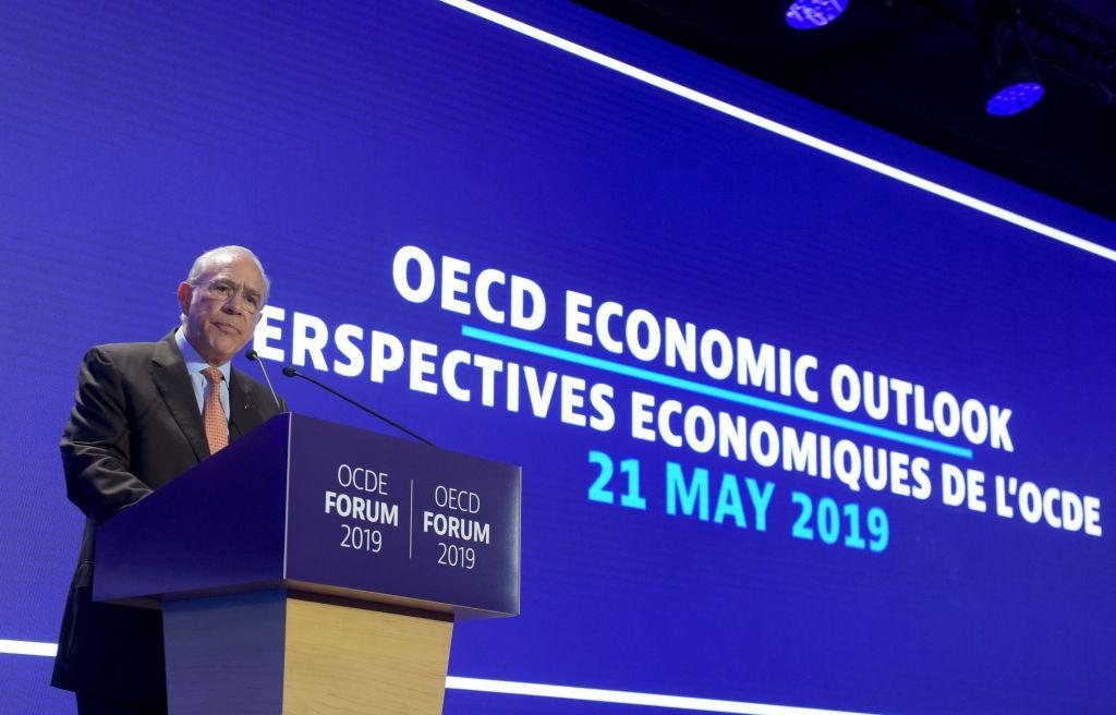 Angel Gurria, General Secretary of the Organisation for Economic Co-operation and Development (OECD), delivers a speech in Paris on May 21, 2019. (Eric Piermont/AFP/Getty Images)
