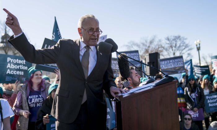 Schumer Appears to Threaten Supreme Court Justices Over Abortion