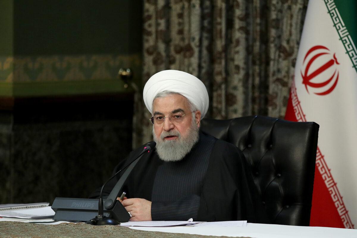 Iranian President Hassan Rouhani speaks during the cabinet meeting in Tehran, Iran, on March 4, 2020. (Official Presidential website/Handout via Reuters)