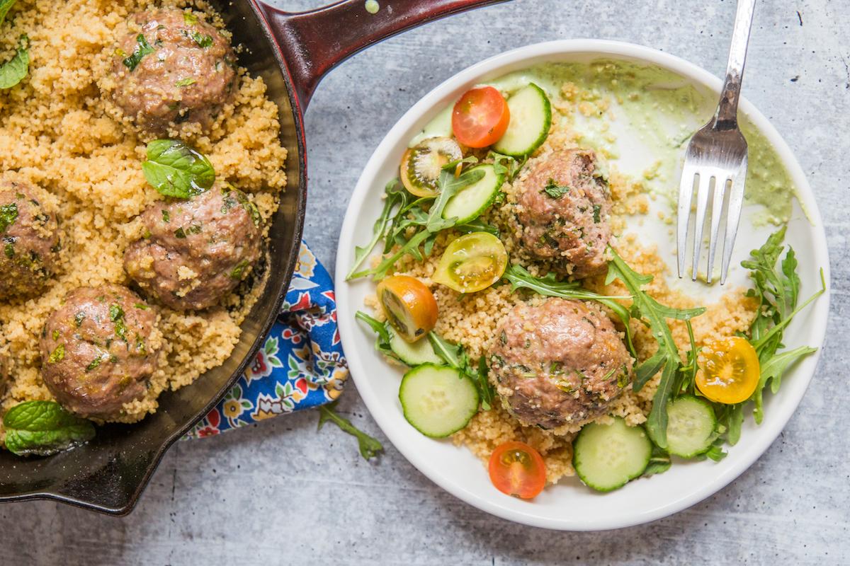Make Meatballs and Couscous in a Single Skillet