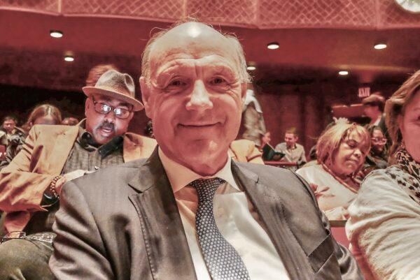 Nicholas Chater enjoyed Shen Yun Performing Arts at Lincoln Center, in New York, on March 6, 2020. (Sherry Dong/Epoch Times)