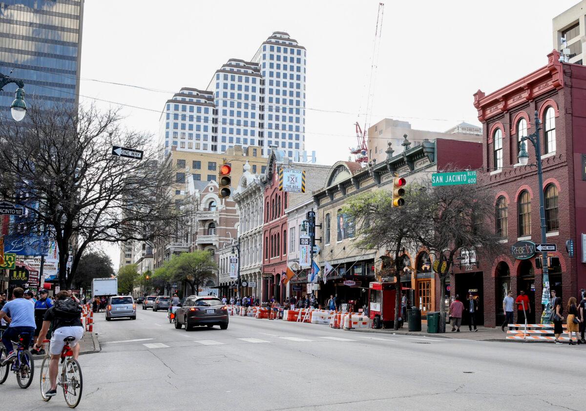 This March 12, 2016 file photo shows a general view of Sixth Street during South By Southwest in Austin, Texas. (Rich Fury/Invision/AP)