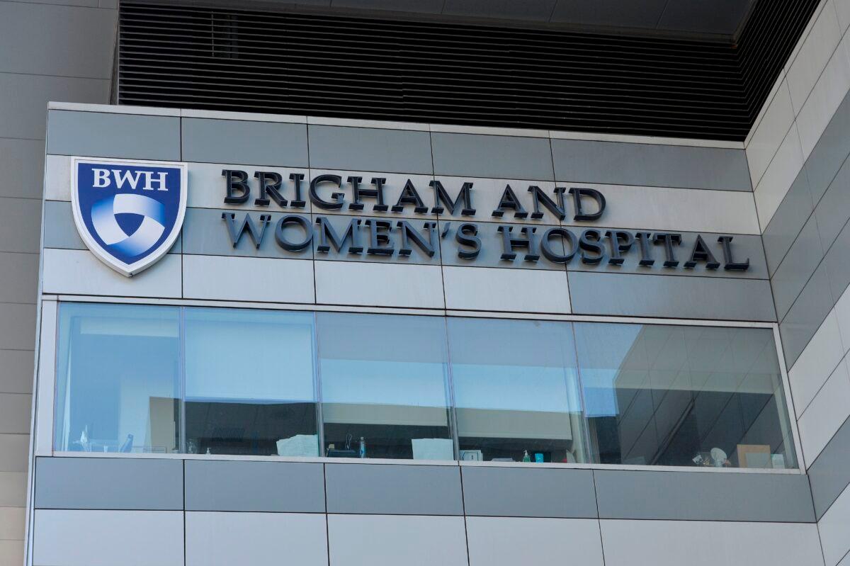 The Brigham and Women's Hospital, which was testing dozens of people who attended the February Biogen conference in Boston, on March 7, 2020. (Joseph Prezioso/AFP via Getty Images)