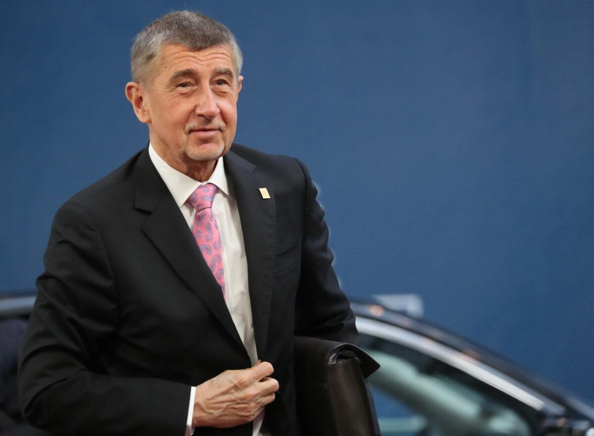 Czech Republic's Prime Minister Andrej Babis arrives for the second day of the European Union leaders summit, held to discuss the EU's long-term budget for 2021–2027, in Brussels, on Feb. 21, 2020. (Ludovic Marin/Pool via Reuters)