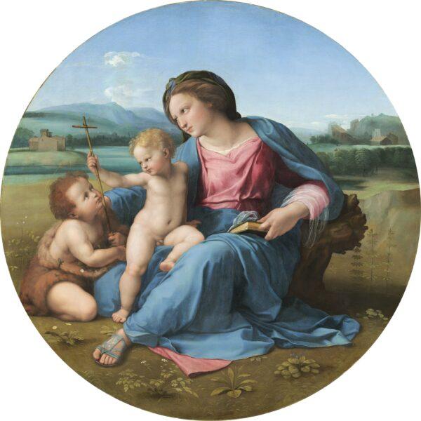“The Alba Madonna,” circa 1510, by Raphael. Oil on panel transferred to canvas. Andrew W. Mellon Collection, National Gallery of Art, Washington. (National Gallery of Art, Washington)