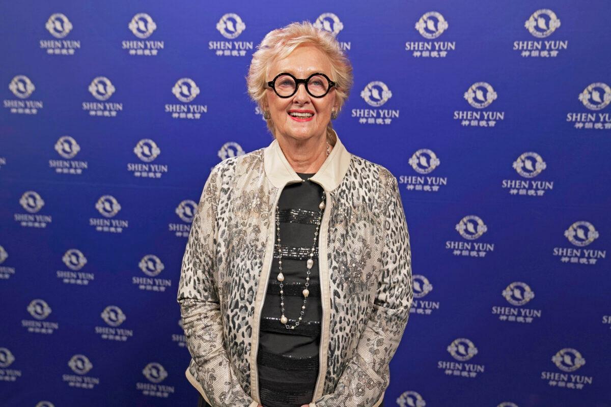Annette Keefe attends Shen Yun Performing Arts at the Capitol Theatre in Sydney, Australia, on March 11, 2020. (NTD Television)