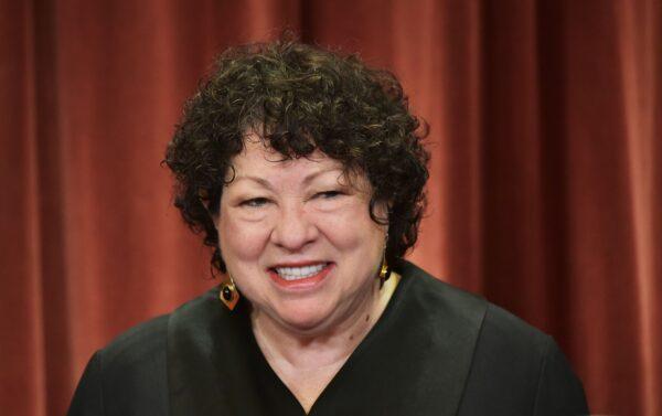 Associate Justice Sonia Sotomayor poses in the official group photo at the U.S. Supreme Court in Washington on Nov. 30, 2018. (Mandel Ngan/AFP via Getty Images)