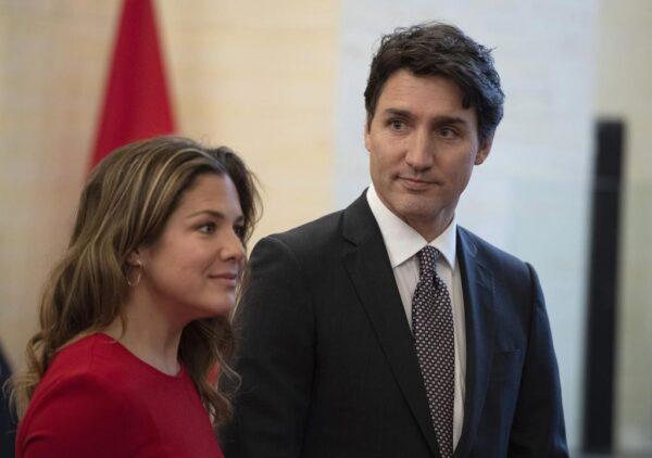 Prime Minister Justin Trudeau and his wife Sophie Grégoire in Ottawa on Dec. 5, 2019. (Justin Tang/The Canadian Press)