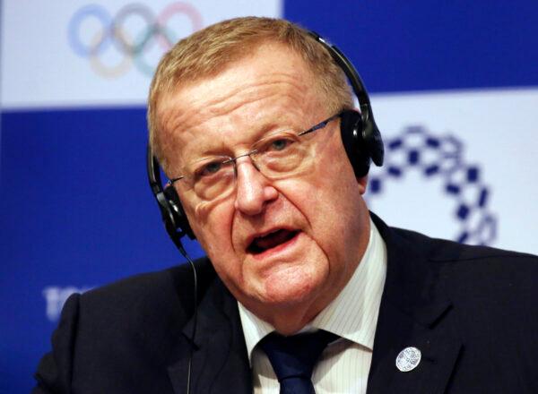 John Coates, the leader of the IOC's coordination commission for the Tokyo Olympics, speaks during a press conference in Tokyo on Dec. 5, 2018. (Koji Sasahara/File/AP Photo)