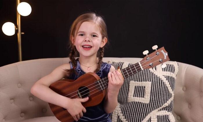 Adorable Little Girl Wins Hearts With Ukulele Cover of Elvis’s Classic (Flashback Video)