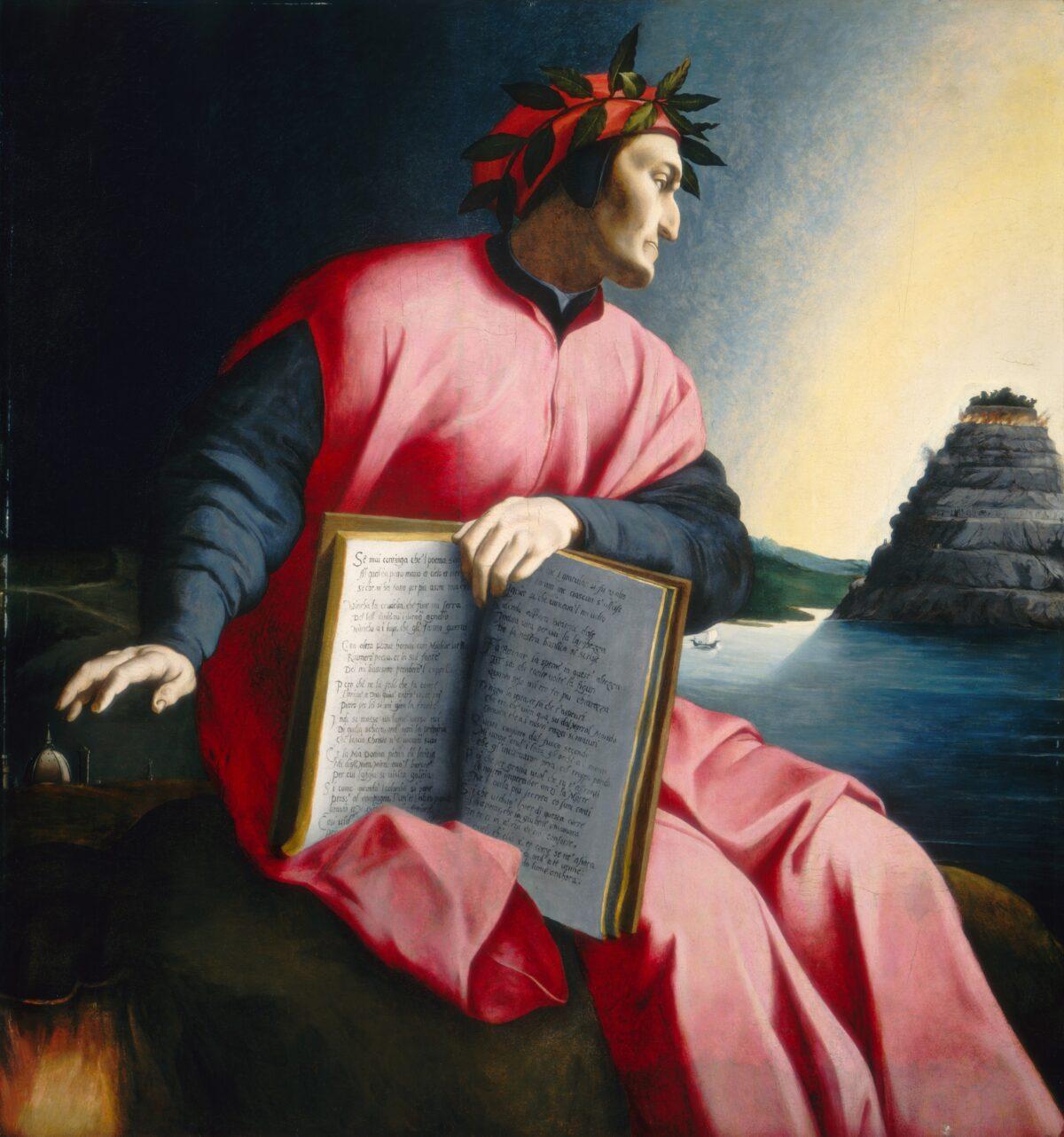 Allegorical portrait of Dante Alighieri, late 16th century, by an unknown master. National Gallery of Art. (Public Domain)