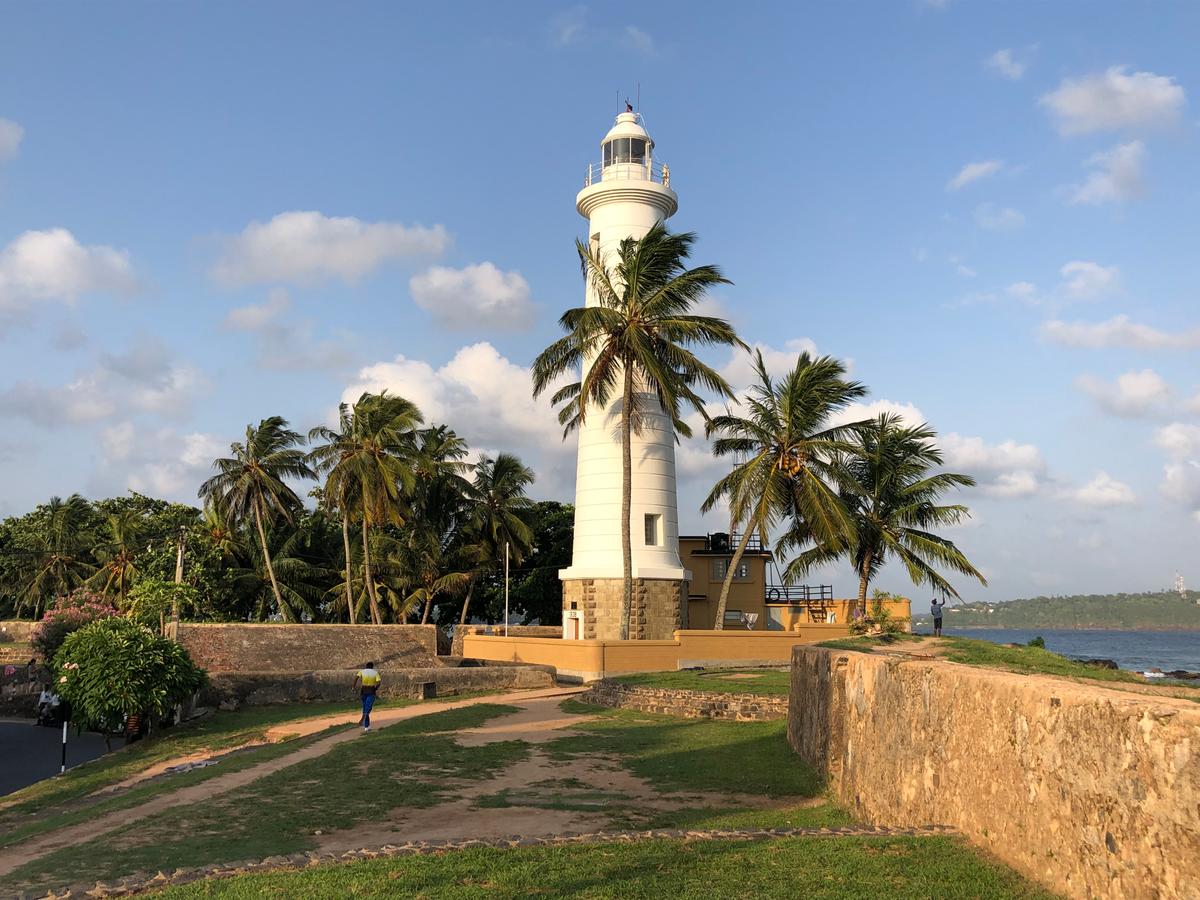 A historic lighthouse in the port town of Galle. (Tim Johnson)