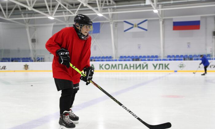 At 80, Russian Great-Grandmother Fired Up by Passion for Ice Hockey