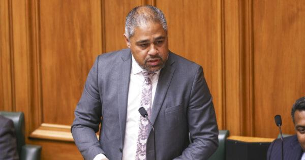 Civil Defence Minister Peeni Henare speaks during question time at Parliament on Dec. 11, 2019 in Wellington, New Zealand. (Hagen Hopkins/Getty Images)