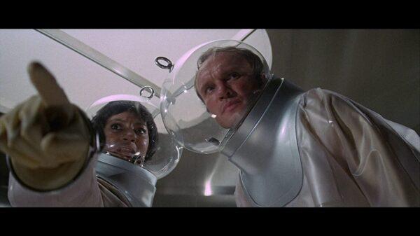 Paula Kelly and James Olson in "The Andromeda Strain." (Universal Pictures)