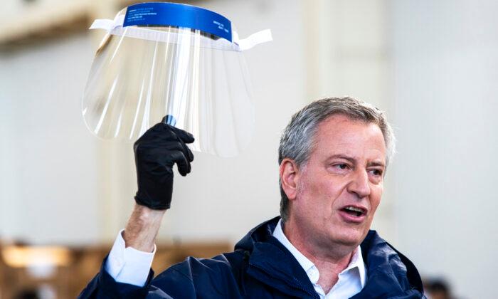 New York Mayor Says City Can ‘Only Get to Monday or Tuesday’ With Current Ventilator Supply