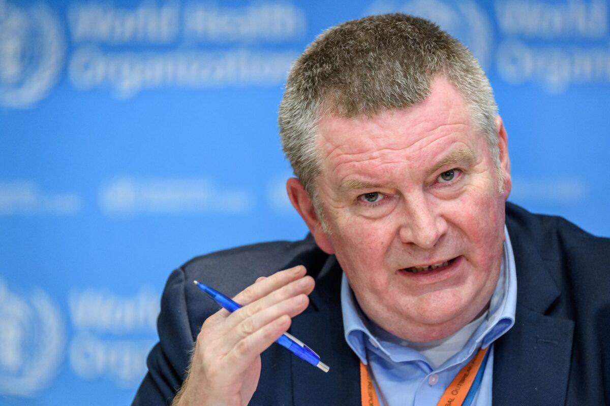 World Health Organization Health Emergencies Program Director Michael Ryan during a daily press briefing on COVID-19 in Geneva on March 11, 2020. (Fabrice Coffrini/AFP via Getty Images)