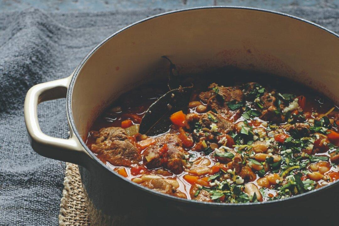 Slow-Cooked Lamb With Cannellini Beans, Tomatoes, and Rosemary