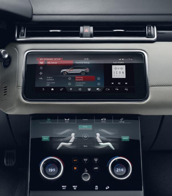 Touch Pro Duo screens. (Courtesy of Land Rover)
