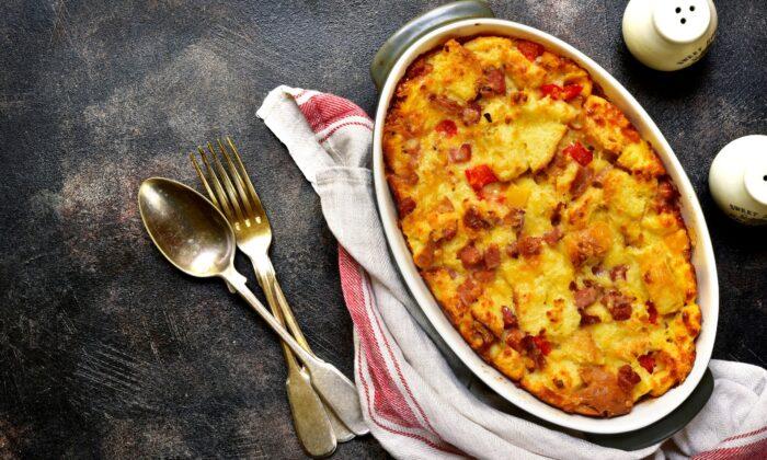 Savory Sausage and Cheese Bread Pudding