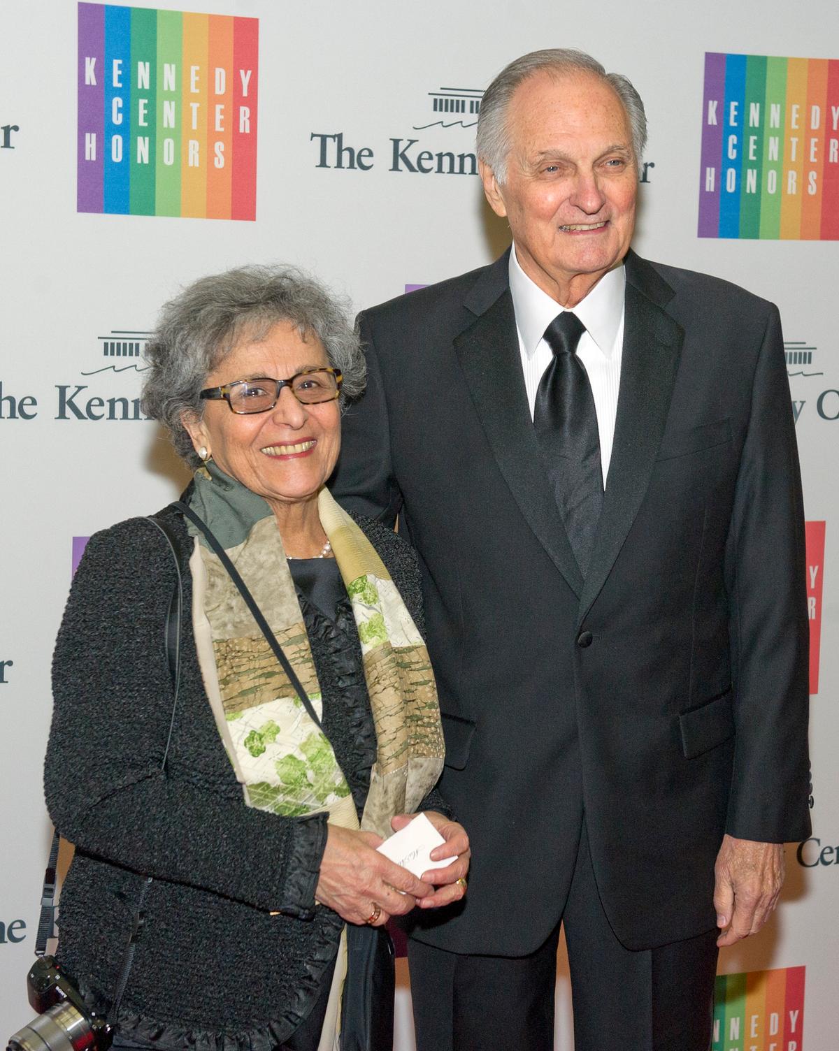 Arlene Alda and Alan Alda arrive at the formal Artist's Dinner honoring the recipients of the 2013 Kennedy Center Honors. (Ron Sachs-Pool/Getty Images)