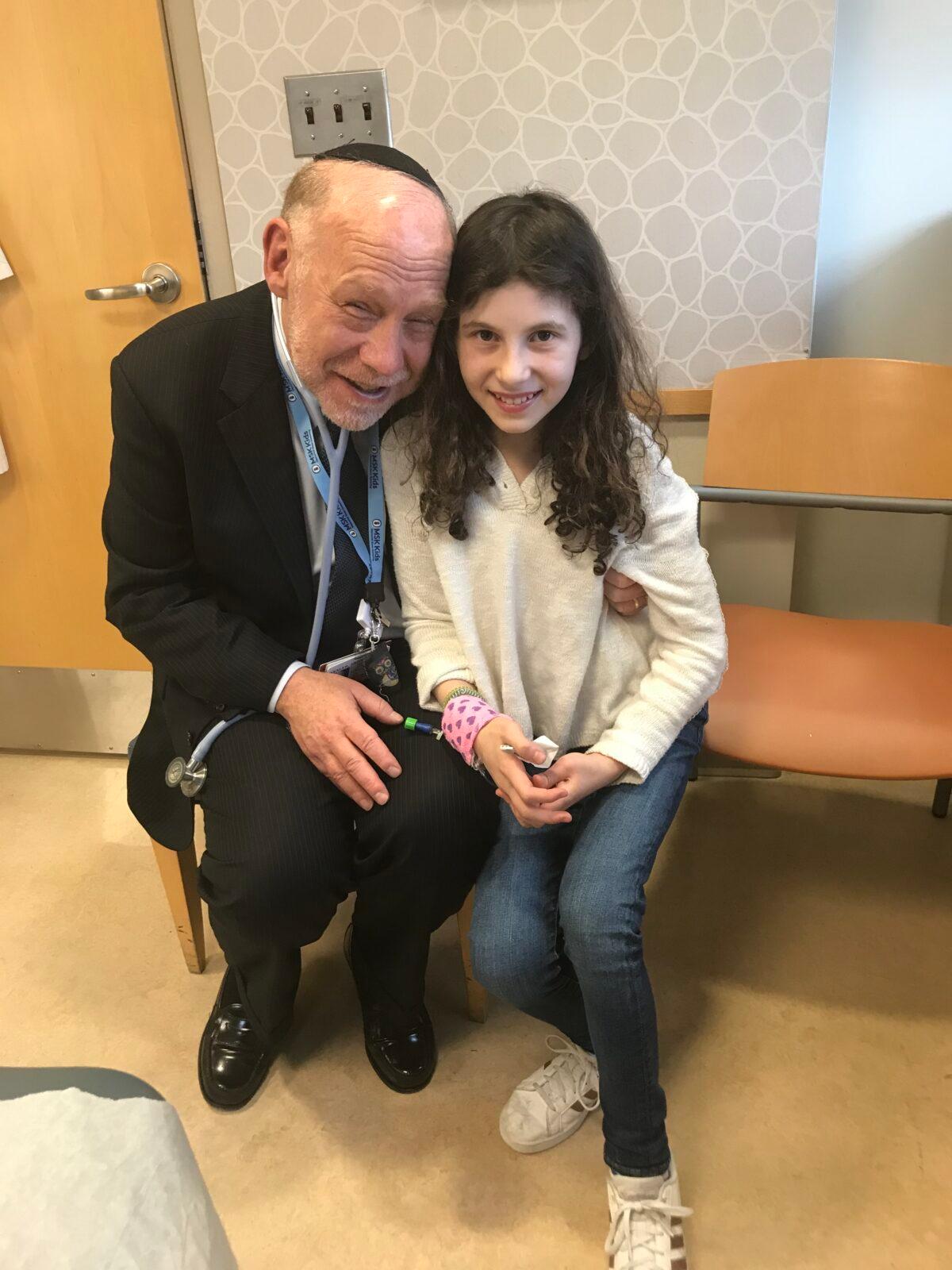Elana and Dr. Wexler after her recovery from cancer. (Courtesy of Rena Koenig)