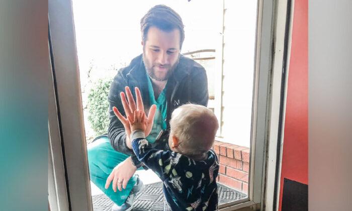 Doctor in Viral Photo With Son Behind Glass Loses Home to Tornado