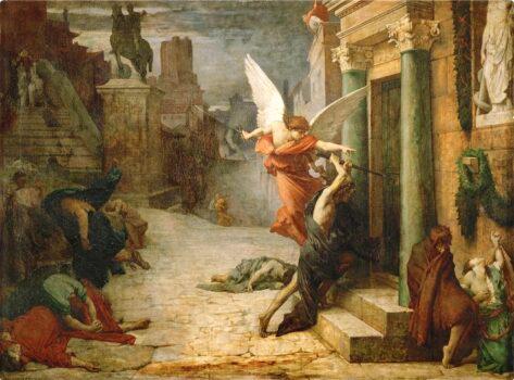 "The Plague of Rome" by Jules Elie Delauney.