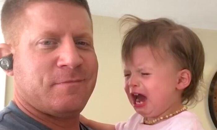 Clever Dad Stops Daughter’s Crying With Reverse Psychology Trick, and the Video Is Hilarious