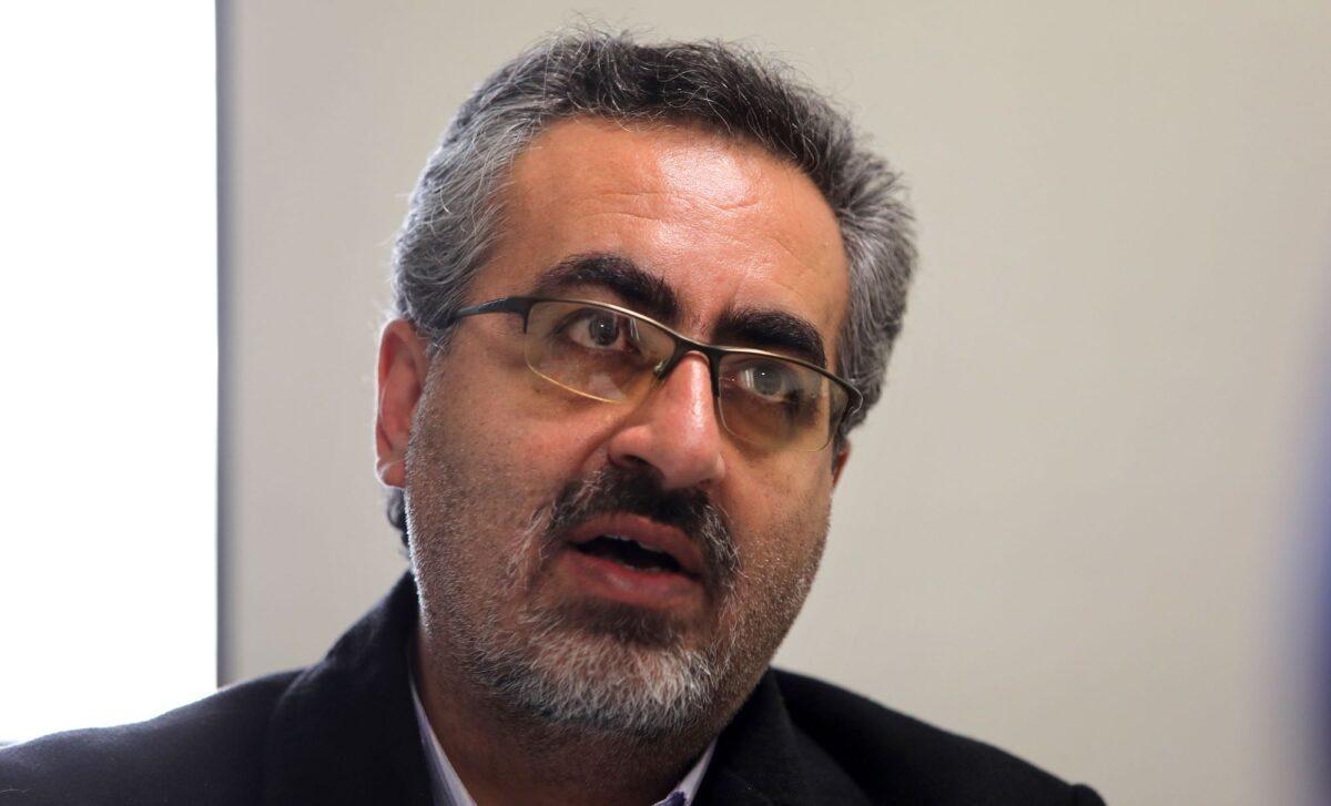 Iran's health ministry spokesman Kianoush Jahanpour talks with AFP in Tehran, Iran on Feb. 10, 2020. (Atta Kenare/AFP/Getty Images)