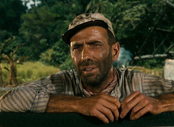 Humphrey Bogart was known for his tough-guy roles. The character of Charlie Allnut was unusual for him. (United Artists)