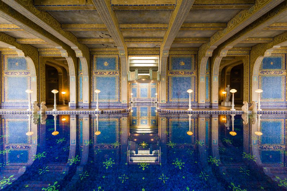 A luxurious swimming pool at Hearst Castle in San Simeon, Calif. (gnohz/Shutterstock)