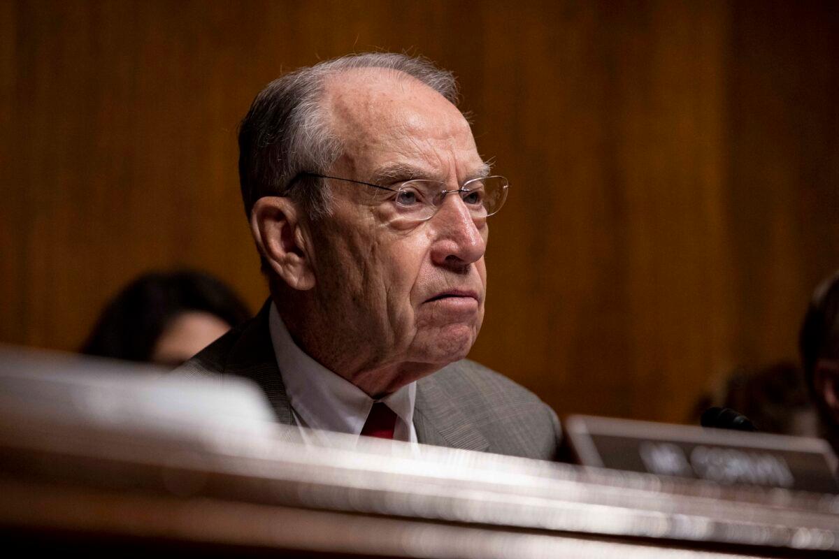 Sen. Chuck Grassley (R-Iowa) on Capitol Hill in Washington on June 11, 2019. (Anna Moneymaker/Getty Images)