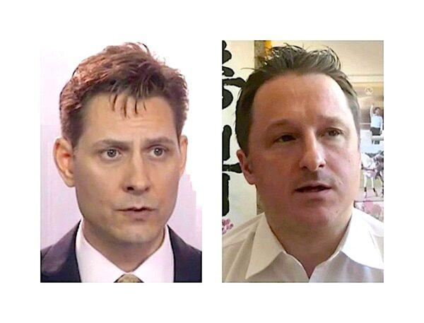 Michael Kovrig (L) and Michael Spavor have been detained in China for over a year. (The Canadian Press)