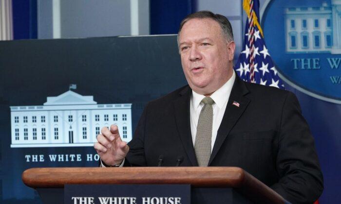 Pompeo Holds State Department Briefing