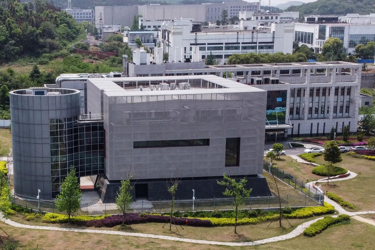 An aerial view shows the P4 laboratory at the Wuhan Institute of Virology in Wuhan, Hubei province, China, on April 17, 2020. (Hector Retamal/AFP/Getty Images)