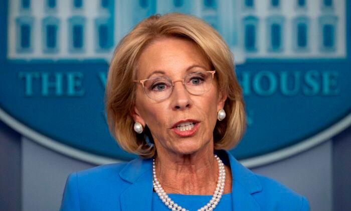 DeVos Vows to Have US Schools Reopened in the Fall: ‘They’ve Fallen Behind’