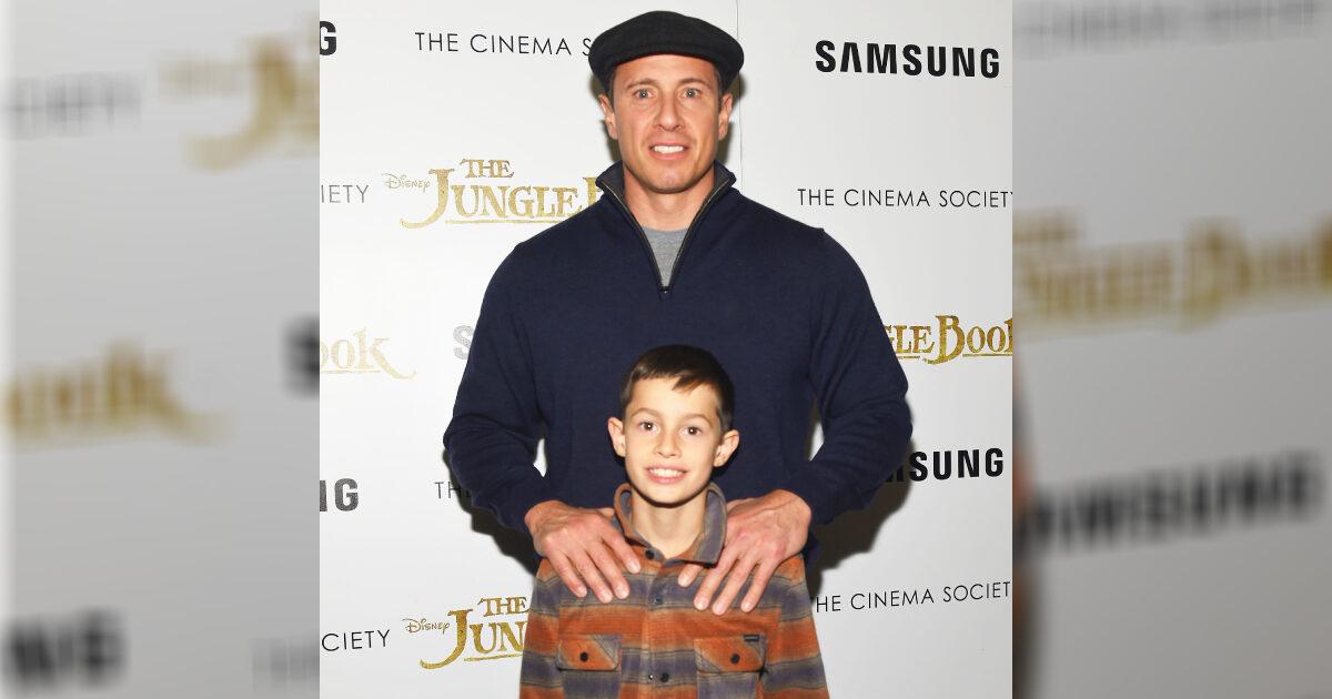 Chris Cuomo and son Mario Cuomo attend a screening of "The Jungle Book" at AMC Empire 25 theater in New York on April 7, 2016. (Ben Gabbe/Getty Images)