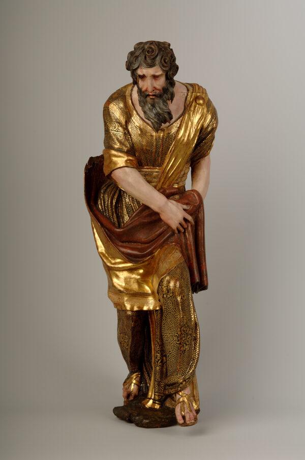 "Old Testament Prophet" (Isaiah?), 1526–1533, by Alonso Berruguete. Polychromed wood with gilding. National Museum of Sculpture, Valladolid, Spain. (Javier Muñoz and Paz Pastor/National Museum of Sculpture, Valladolid, Spain)