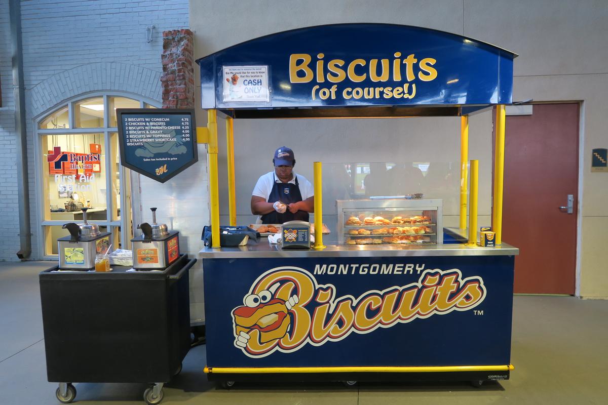 Biscuits are beloved in Montgomery ... and the city's minor league baseball team is named the Montgomery Biscuits. (Skye Sherman)