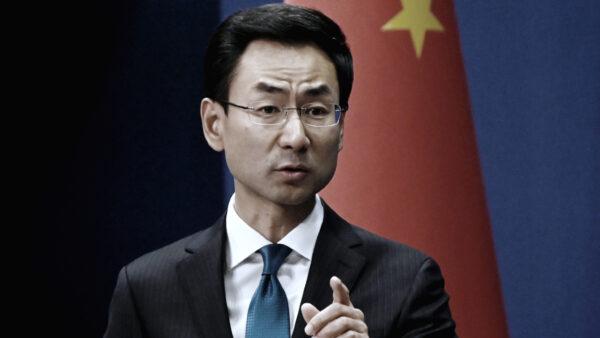 China's Ministry of Foreign Affairs spokesman Geng Shuang answers a question during a briefing in Beijing on Nov. 28, 2019. (Wang Zhao/AFP via Getty Images)