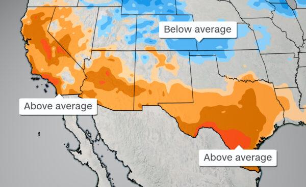 Beaches in Los Angeles and San Diego counties will remain closed this weekend to slow the spread of the CCP virus as a heatwave brings record warm temperatures to Southern California. (Courtesy of CNN Weather)