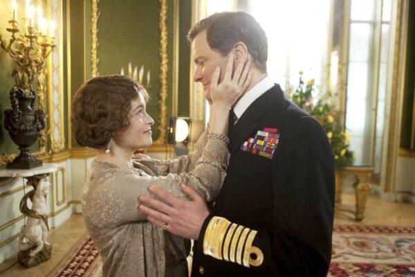 Elizabeth (Helena Bonham Carter) lovingly supports her husband, King George VI (Colin Firth). (Momentum Pictures)