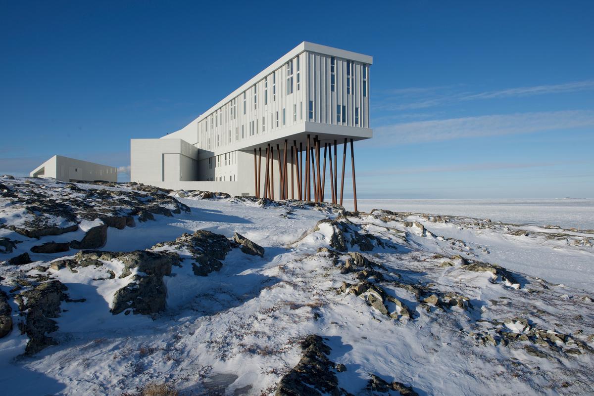 Canada's Fogo Island Inn in winter. (Copyright Paddy Barry and Newfoundland and Labrador Tourism)